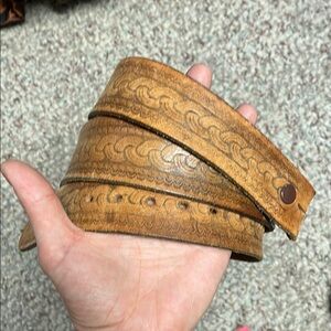 Vintage Style Brown Leather Belt strap